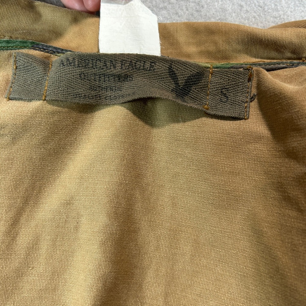 American Eagle Field Jacket Mens Small Tan Military Utility Cotton Coat - Picture 6 of 9